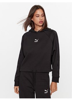 Puma Bluza T7 621468 Czarny Regular Fit ze sklepu MODIVO w kategorii Bluzy damskie - zdjęcie 181055697