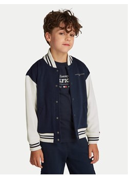 Tommy Hilfiger Bluza Mini Corp Logo KS0KS00624 Granatowy Regular Fit ze sklepu MODIVO w kategorii Bluzy chłopięce - zdjęcie 181055725