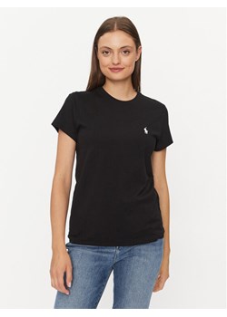 Polo Ralph Lauren T-Shirt 211898698007 Czarny Regular Fit ze sklepu MODIVO w kategorii Bluzki damskie - zdjęcie 181055767