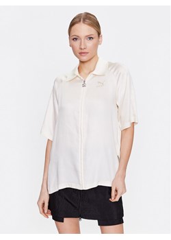 Puma Bluzka T7 538283 Écru Relaxed Fit ze sklepu MODIVO w kategorii Koszule damskie - zdjęcie 181055879