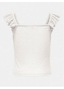 Kids ONLY Top Nella 15317829 Biały Slim Fit ze sklepu MODIVO w kategorii Bluzki dziewczęce - zdjęcie 181055979