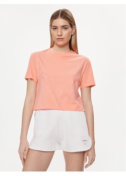 Guess T-Shirt Adele V2YI06 K8HM0 Pomarańczowy Boxy Fit ze sklepu MODIVO w kategorii Bluzki damskie - zdjęcie 181056016