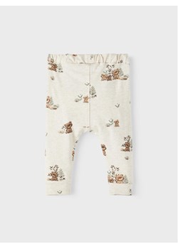 NAME IT Spodnie materiałowe 13215767 Beżowy Regular Fit ze sklepu MODIVO w kategorii Spodnie i półśpiochy - zdjęcie 181056116