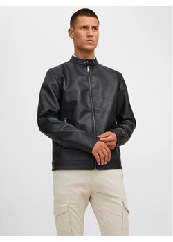Jack&Jones Kurtka z imitacji skóry Rocky 12223141 Czarny Regular Fit ze sklepu MODIVO w kategorii Kurtki męskie - zdjęcie 181056205