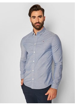 Tommy Jeans Koszula Oxford DM0DM09594 Niebieski Slim Fit ze sklepu MODIVO w kategorii Koszule męskie - zdjęcie 181056349