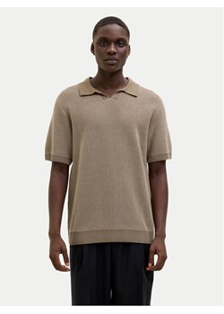 Jack&Jones Polo Ceaston 12273012 Beżowy Regular Fit ze sklepu MODIVO w kategorii T-shirty męskie - zdjęcie 181056376