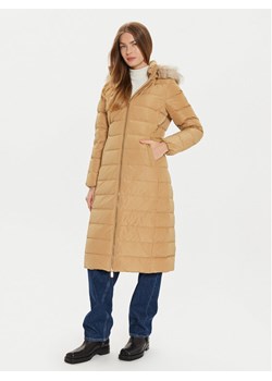 Tommy Hilfiger Kurtka puchowa Heritage WW0WW43601 Beżowy Regular Fit - id: 0000304081729 - marki Tommy Hilfiger - 181056437 Tommy Hilfiger Kurtka puchowa Heritage WW0WW43601 Beżowy Regular Fit ze sklepu MODIVO w kategorii Kurtki damskie - zdjęcie 181056437