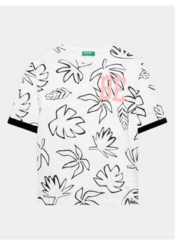 United Colors Of Benetton T-Shirt 34D3C10BM Biały Regular Fit ze sklepu MODIVO w kategorii T-shirty chłopięce - zdjęcie 181056569