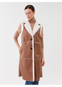 Marella Bezrękawnik Ugola 2364560235200 Brązowy Regular Fit ze sklepu MODIVO w kategorii Kamizelki damskie - zdjęcie 181056799