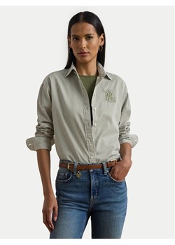 LAUREN RALPH LAUREN Koszula 200963670001 Zielony Relaxed Fit ze sklepu MODIVO w kategorii Koszule damskie - zdjęcie 181056905