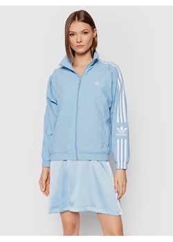 adidas Kurtka przejściowa adicolor Classics Lock-Up Track H20541 Błękitny Regular Fit ze sklepu MODIVO w kategorii Kurtki damskie - zdjęcie 181056937
