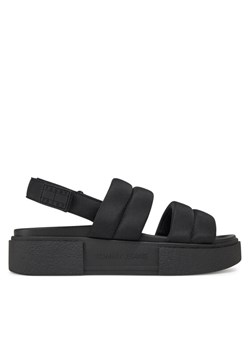 Tommy Jeans Sandały Tjw Flatform Sandal EN0EN02802 Czarny ze sklepu MODIVO w kategorii Sandały damskie - zdjęcie 181056988