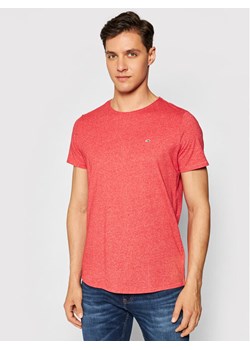 Tommy Jeans T-Shirt Jaspe DM0DM09586 Czerwony Slim Fit ze sklepu MODIVO w kategorii T-shirty męskie - zdjęcie 181057068