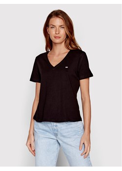 Tommy Jeans T-Shirt DW0DW14617 Czarny Slim Fit ze sklepu MODIVO w kategorii Bluzki damskie - zdjęcie 181057085