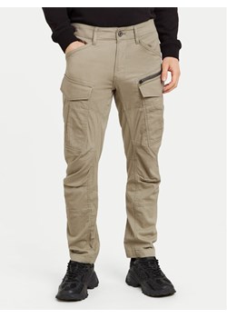 G-Star Raw Spodnie materiałowe Zip Cargo 3D D25665-D846 Beżowy Tapered Fit ze sklepu MODIVO w kategorii Spodnie męskie - zdjęcie 181057107