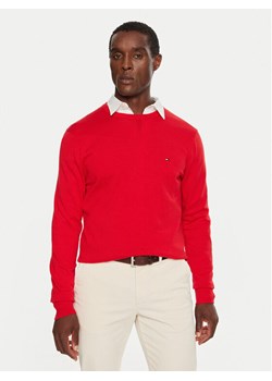 Tommy Hilfiger Sweter MW0MW14748 Czerwony Regular Fit ze sklepu MODIVO w kategorii Swetry męskie - zdjęcie 181057238