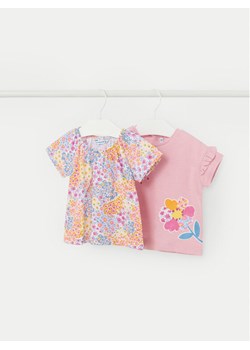 Mayoral Komplet 2 t-shirtów 01008 Różowy Regular Fit ze sklepu MODIVO w kategorii Koszulki niemowlęce - zdjęcie 181057478