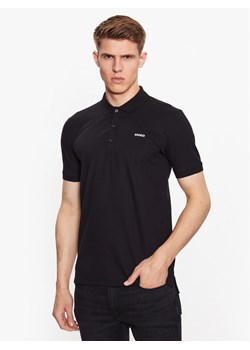 Hugo Polo 50470547 Czarny Slim Fit ze sklepu MODIVO w kategorii T-shirty męskie - zdjęcie 181057546
