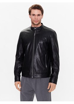 Sisley Kurtka z imitacji skóry 21DYSN01L Czarny Regular Fit ze sklepu MODIVO w kategorii Kurtki męskie - zdjęcie 181057617
