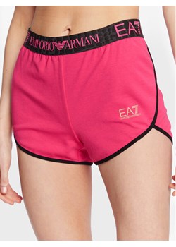EA7 Emporio Armani Szorty sportowe 3RTS54 TJKWZ 1417 Różowy Regular Fit ze sklepu MODIVO w kategorii Szorty - zdjęcie 181057826
