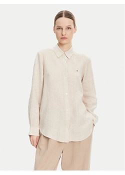 Tommy Hilfiger Koszula WW0WW44679 Beżowy Relaxed Fit ze sklepu MODIVO w kategorii Koszule damskie - zdjęcie 181057829