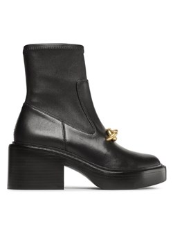 Coach Botki Kenna Leather Bootie CK031 Czarny ze sklepu MODIVO w kategorii Botki - zdjęcie 181058199