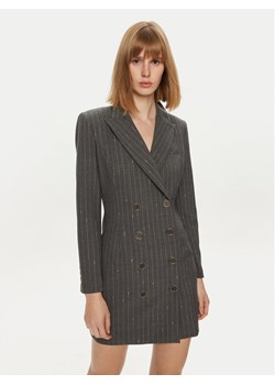 Simona Corsellini Sukienka codzienna A24CPAB028 Szary Regular Fit ze sklepu MODIVO w kategorii Sukienki - zdjęcie 181058247