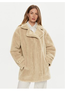 Guess Futro Elisabetta W4BL16 WGHZ0 Beżowy Regular Fit ze sklepu MODIVO w kategorii Futra damskie - zdjęcie 181058265