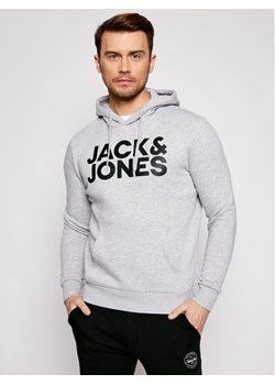 Jack&Jones Bluza Corp Logo 12152840 Szary Regular Fit ze sklepu MODIVO w kategorii Bluzy męskie - zdjęcie 181058438