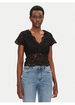 Morgan Bluzka 241-DANSA Czarny Slim Fit ze sklepu MODIVO w kategorii Bluzki damskie - zdjęcie 181058498