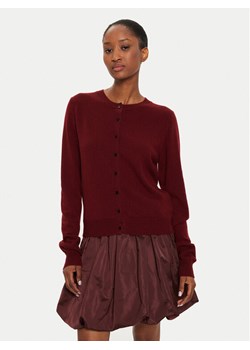 Herskind Kardigan Roselle 5241969 Bordowy Regular Fit ze sklepu MODIVO w kategorii Swetry damskie - zdjęcie 181058648