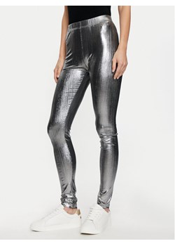 Karen by Simonsen Legginsy Regitze 10105220 Srebrny Slim Fit ze sklepu MODIVO w kategorii Spodnie damskie - zdjęcie 181058749