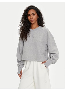 adidas Bluza ALL SZN IY6829 Szary Loose Fit ze sklepu MODIVO w kategorii Bluzy damskie - zdjęcie 181058775