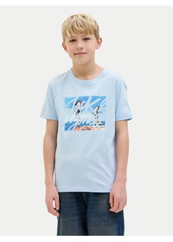 Jack&Jones Junior T-Shirt Colton 12269809 Błękitny Regular Fit - id: 0000304705403 - marki Jack & Jones Junior - 181058938 Jack&Jones Junior T-Shirt Colton 12269809 Błękitny Regular Fit ze sklepu MODIVO w kategorii T-shirty chłopięce - zdjęcie 181058938