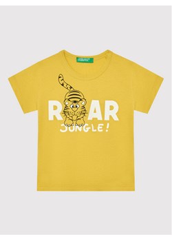 United Colors Of Benetton T-Shirt 3I1XG102Z Żółty Regular Fit ze sklepu MODIVO w kategorii Koszulki niemowlęce - zdjęcie 181058966