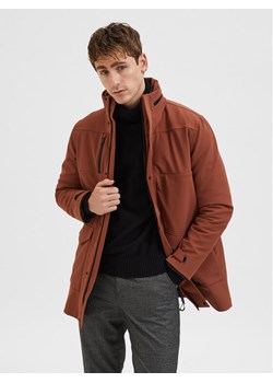 Selected Homme Kurtka przejściowa Cam Teh 16086145 Brązowy Regular Fit ze sklepu MODIVO w kategorii Kurtki męskie - zdjęcie 181058979