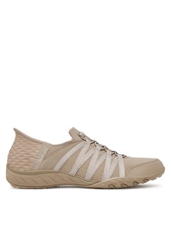 Skechers Sneakersy Slip-Ins: Breathe Easy - Roll With Me 100593/TPE Beżowy ze sklepu MODIVO w kategorii Buty sportowe damskie - zdjęcie 181059047