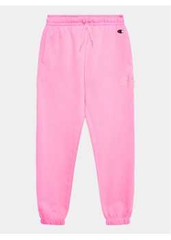 Champion Spodnie dresowe 404656 Różowy Regular Fit ze sklepu MODIVO w kategorii Spodnie dziewczęce - zdjęcie 181059486