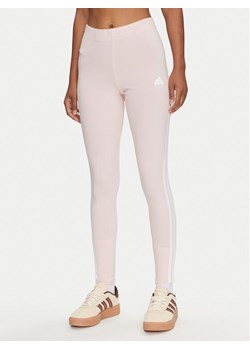 adidas Legginsy Future Icons 3-Stripes IW5293 Różowy Slim Fit ze sklepu MODIVO w kategorii Spodnie damskie - zdjęcie 181059578