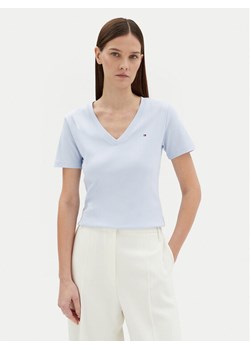 Tommy Hilfiger T-Shirt New Cody WW0WW40584 Błękitny Slim Fit ze sklepu MODIVO w kategorii Bluzki damskie - zdjęcie 181059929