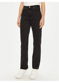 Calvin Klein Jeans Jeansy J20J224505 Czarny Straight Fit ze sklepu MODIVO w kategorii Jeansy damskie - zdjęcie 181059938
