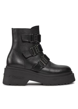Tommy Jeans Botki Tjw Chunky Boot Hardware EN0EN02443 Czarny ze sklepu MODIVO w kategorii Botki - zdjęcie 181060007