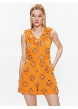 NAF NAF Kombinezon Lilia XEND13 Pomarańczowy Regular Fit - id: 0000302519347 - marki Naf Naf - 181060135 NAF NAF Kombinezon Lilia XEND13 Pomarańczowy Regular Fit ze sklepu MODIVO w kategorii Kombinezony damskie - zdjęcie 181060135