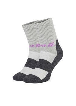 Reebok Skarpety wysokie unisex R0552-SS24 (1-pack) Szary ze sklepu MODIVO w kategorii Skarpetki damskie - zdjęcie 181060175