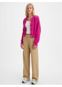 Levi's® Spodnie materiałowe A46740001 Zielony Straight Fit ze sklepu MODIVO w kategorii Spodnie damskie - zdjęcie 181060386