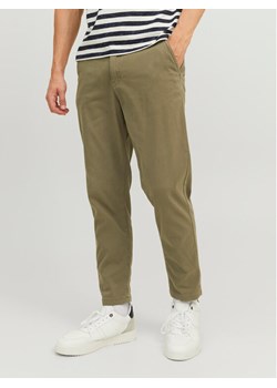 Jack&Jones Chinosy Harlow 12242188 Zielony Tapered Fit ze sklepu MODIVO w kategorii Spodnie męskie - zdjęcie 181060516
