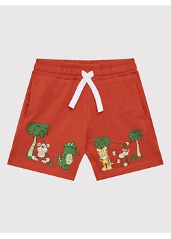 United Colors Of Benetton Szorty sportowe 3BL0G900F Czerwony Regular Fit ze sklepu MODIVO w kategorii Spodenki niemowlęce - zdjęcie 181060525