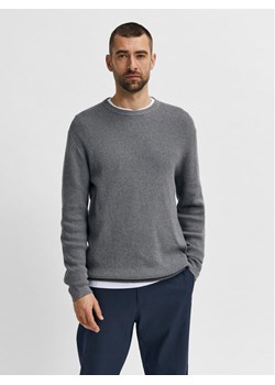 Selected Homme Sweter Rocks 16079776 Szary Regular Fit ze sklepu MODIVO w kategorii Swetry męskie - zdjęcie 181060599
