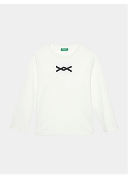 United Colors Of Benetton Bluzka 3ATNC10EK Biały Regular Fit ze sklepu MODIVO w kategorii T-shirty chłopięce - zdjęcie 181060697