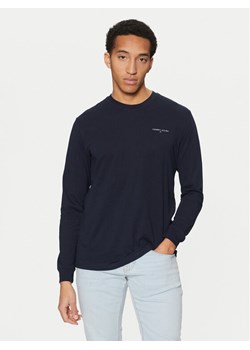 Tommy Jeans Longsleeve Linear DM0DM21138 Granatowy Slim Fit ze sklepu MODIVO w kategorii T-shirty męskie - zdjęcie 181060756